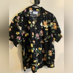 Mens Old Navy Large Linen button down